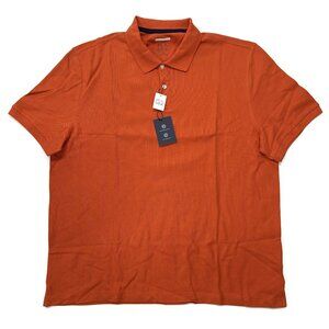 Jos A Bank Golf Polo Shirt Mens XL Tailored Moisture Wicking Short Sleeve Orange